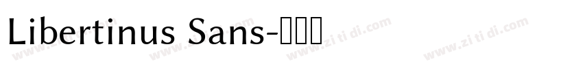 Libertinus Sans字体转换